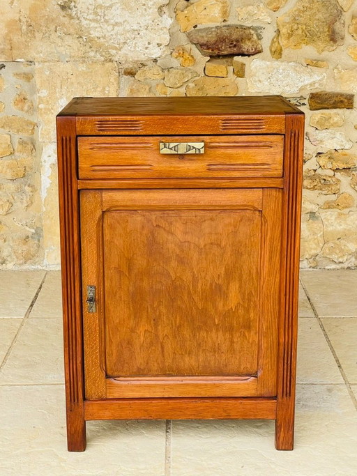Art-Deco-Aufbewahrungsschrank aus Walnussholz, 1930er Jahre – opbergkast, Wood
