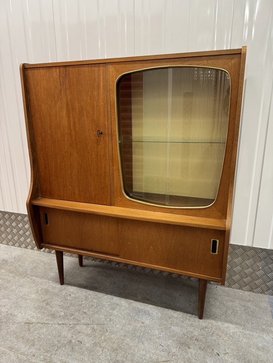 Image 1 of Iconic Teak Mid - Century Vintage Beverage Cabinet from the 1950s.