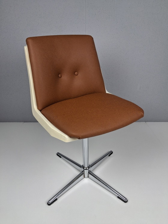 Image 1 of 4 x Vintage Design Swivel Chairs by Jean-Paul Emonds-Alt, Belgium 1970s