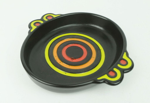 colorful ceramic BOWL side dish snack bowl herbolzheimer ceramic 1960s 70s WGP model no. 245-22