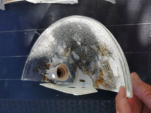 Coppia di applique vintage di Murano Graniglia