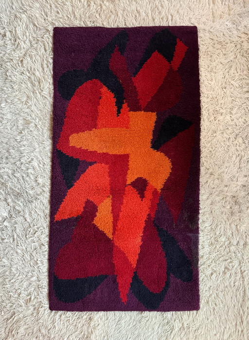 Tappeto Pop Art scandinavo anni '70