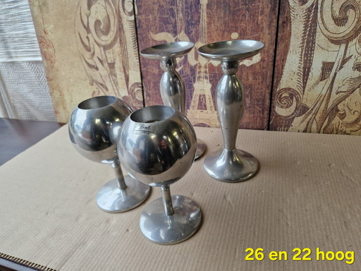 Special aluminum candlestick set from Bob