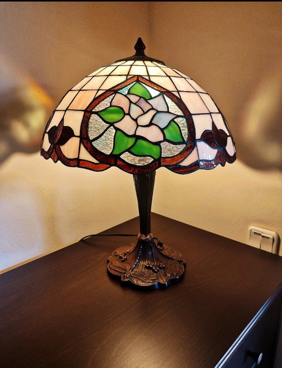 Navidecor Tiffany Lamp – Floral Design – Original Certificate – Table lamps, Crystal (photo 5 of 12)