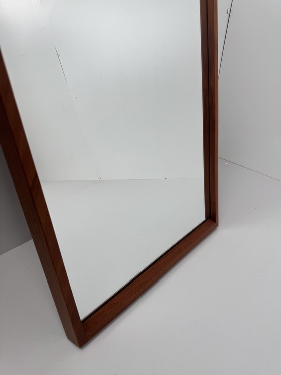 Image 1 of Aksel Kjersgaard Model 145 Teak spiegel – Deens vakmanschap uit het midden van de eeuw