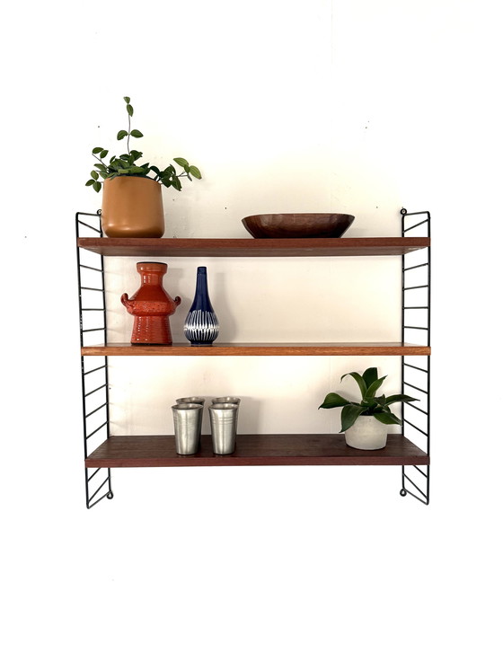 Image 1 of Vintage teak wall rack, Nisse String '60