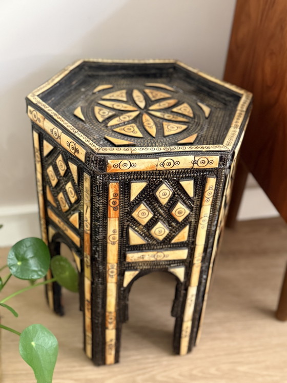 Image 1 of Tavolino laterale marocchino boho vintage