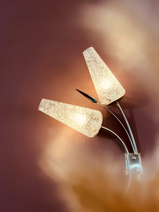 Image 1 of Set, French Fifties Tulip wandlampen
