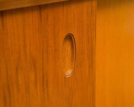 Image 1 of Credenza in noce con ante scorrevoli, anni '50, design Georg Satink, produttore WK Möbel, Germania