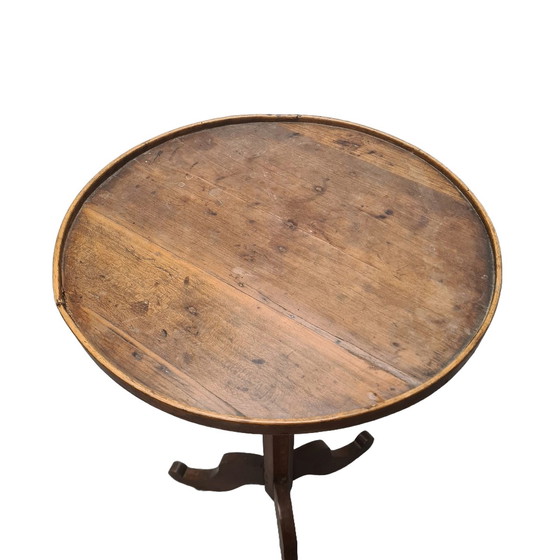 Image 1 of Ancienne table à plantes en bois française milieu du 19ème siècle