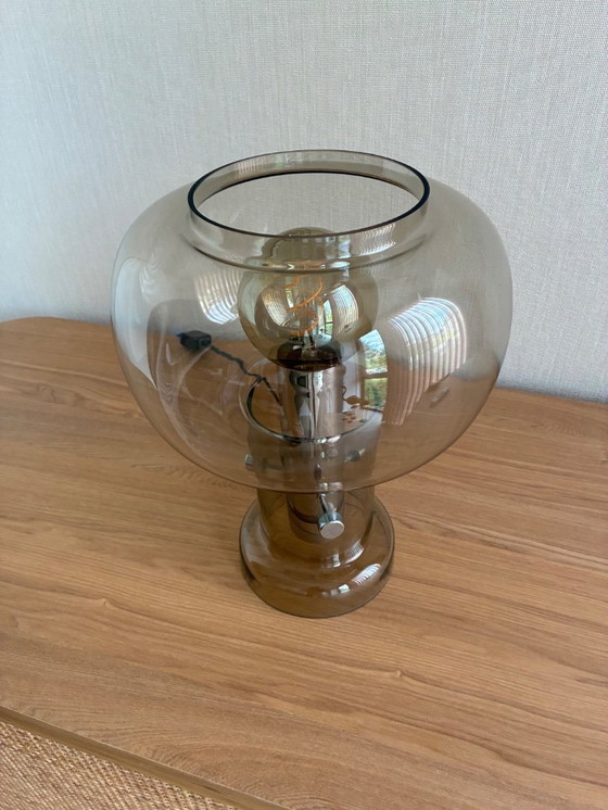 Image 1 of Tischlampe aus Rauchglas