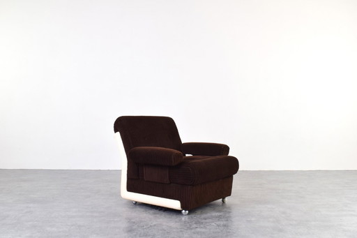 Deutscher Lounge-Sessel aus der Mitte des 20. Jahrhunderts, 1970er Jahre.