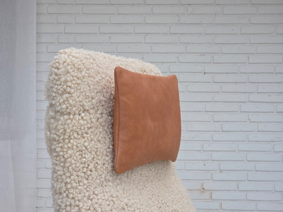 1960s, Danish design by Alf Svensson, genuine sheepskin, reupholstered. – Armchairs, Other (photo 3 of 24)