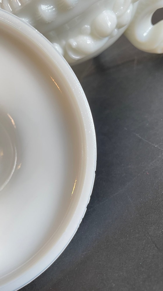 Image 1 of Vintage opaline glass candy dish