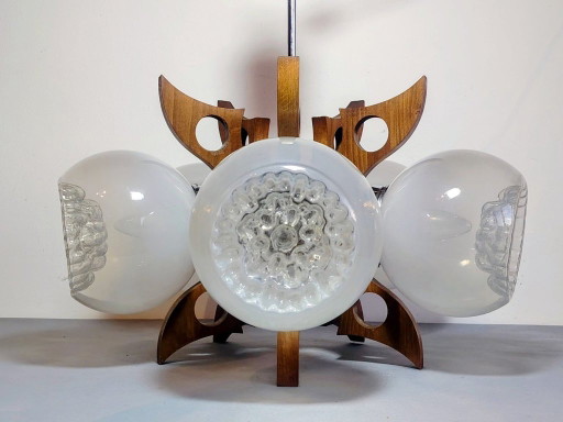 Space Age Sputnik Futurist Ceiling Light