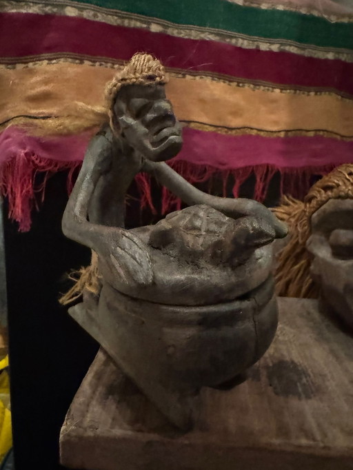 African Shaman carved from wood