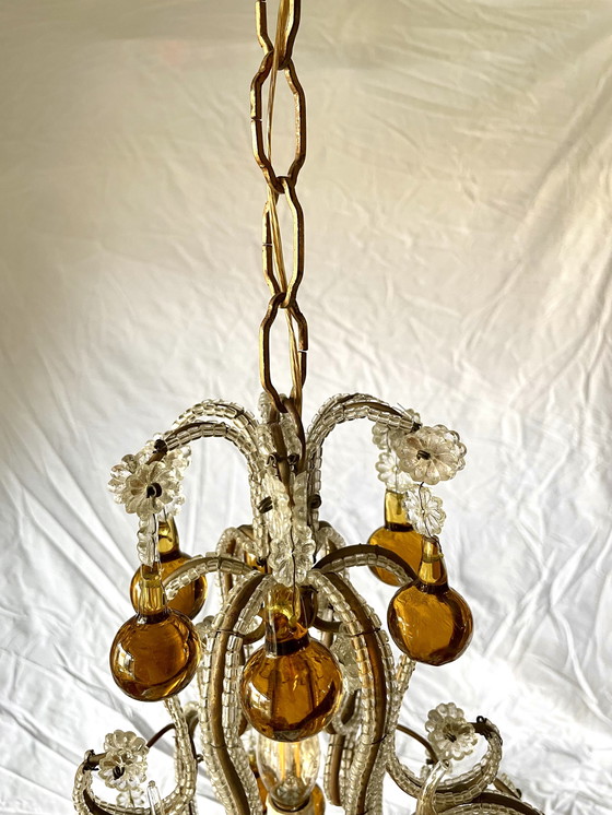 Image 1 of Lampadario di cristallo barocco