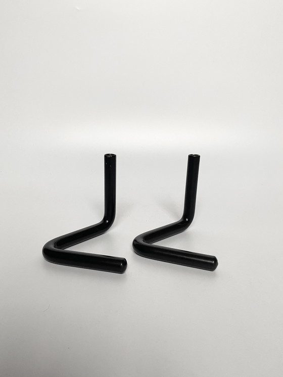Image 1 of 1980s vintage postmodern design candlesticks