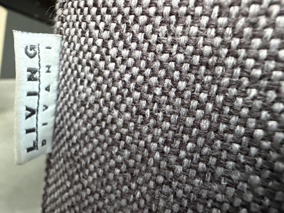 U-förmiges Sofa von Living Divani – Ecksofas, Textile, polished steel (photo 5 of 5)