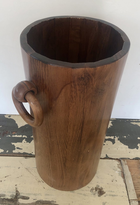 Image 1 of Art deco walnotenhout design paraplubak jaren 30