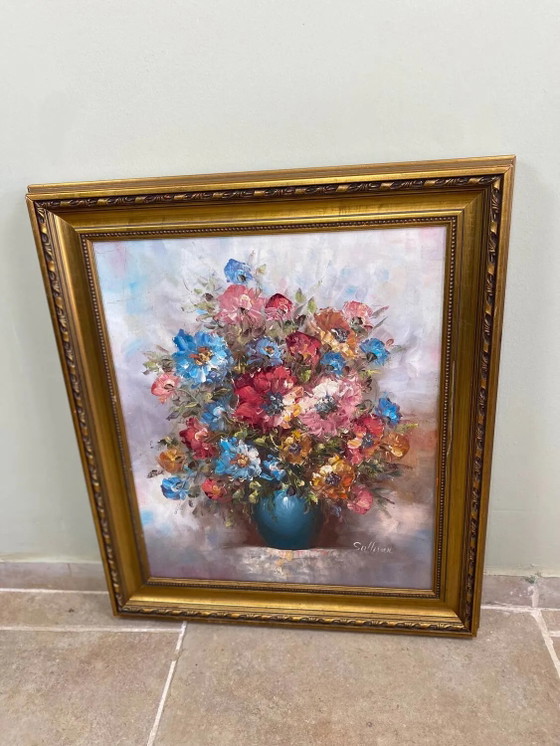 Dipinto a olio su tela bouquet – Sullivan, Dipinti e disegni, Legno (photo 3 of 15)