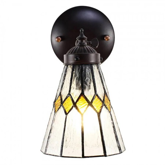 Tiffany Wandleuchte, Wandleuchten, Kristall, Glas, Orange (Foto 3 von 3)