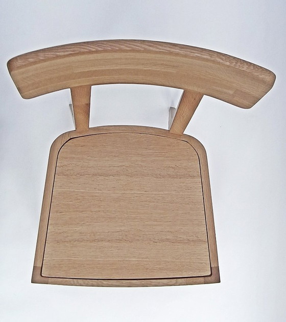 Image 1 of Giulio & Giulia, set di 2 sedie di Lambert Home, in rovere naturale, pezzi unici!!