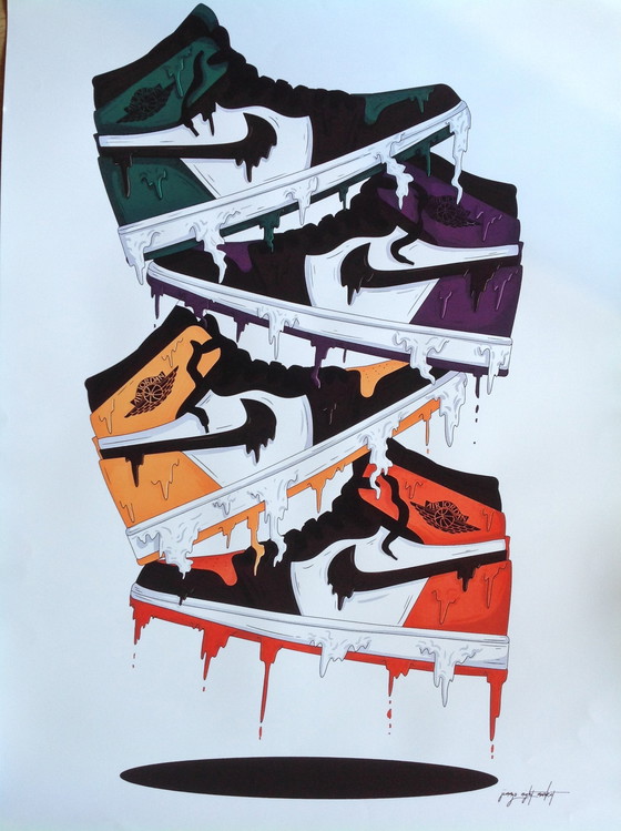 Image 1 of Poster retrò Nike Air Jordan High