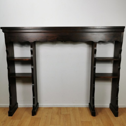 Antique wall console, kitchen shelves, mantel surround, wall rack