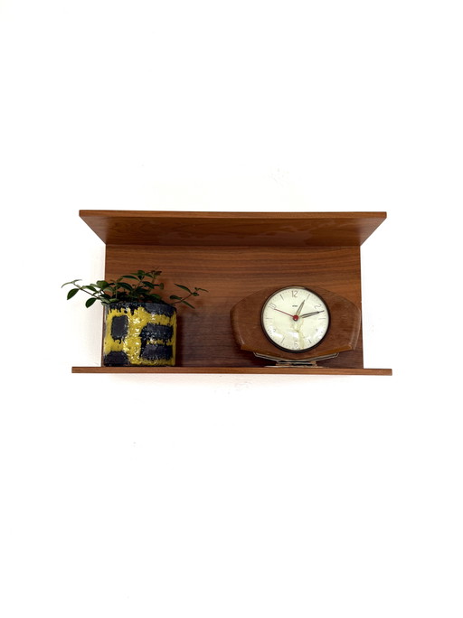 Mensola da parete vintage in teak, Wilhelm Renz '60