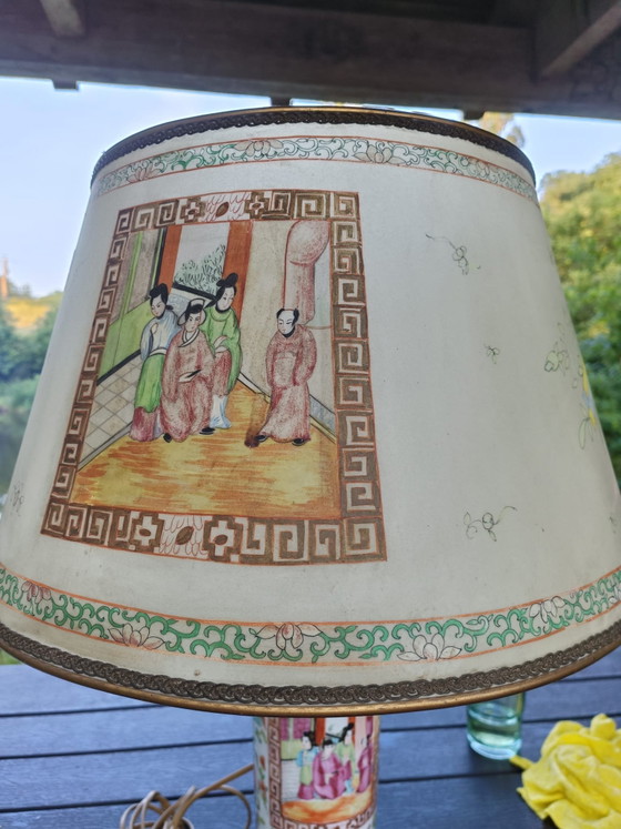 Image 1 of Canton Porcelain Lamp