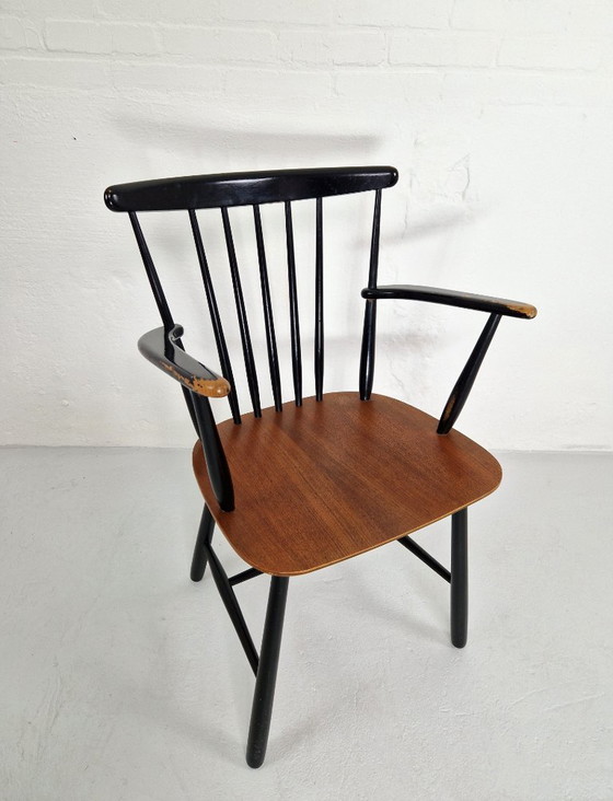 Image 1 of Stuhl im Tapiovaara-Stil von Polonio Holland 1960s