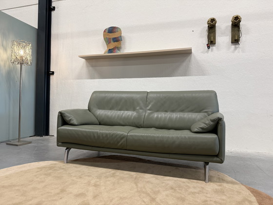 Image 1 of Leolux Bora Balanza Sofa 2.5-seater Green leather