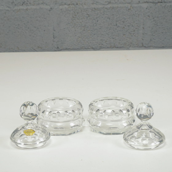 20th Century Crystal Set: Pair of Bowls, Vials, and Boxes – Klassiek (photo 2 of 7)