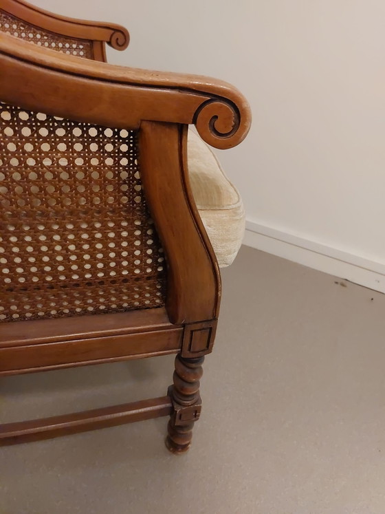 Sillón de señora tapizado de madera dura – Sillones, Textil (photo 4 of 7)