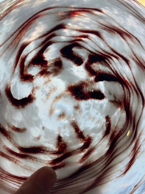 Image 1 of Opaline glass plate/trinket dish from Florence