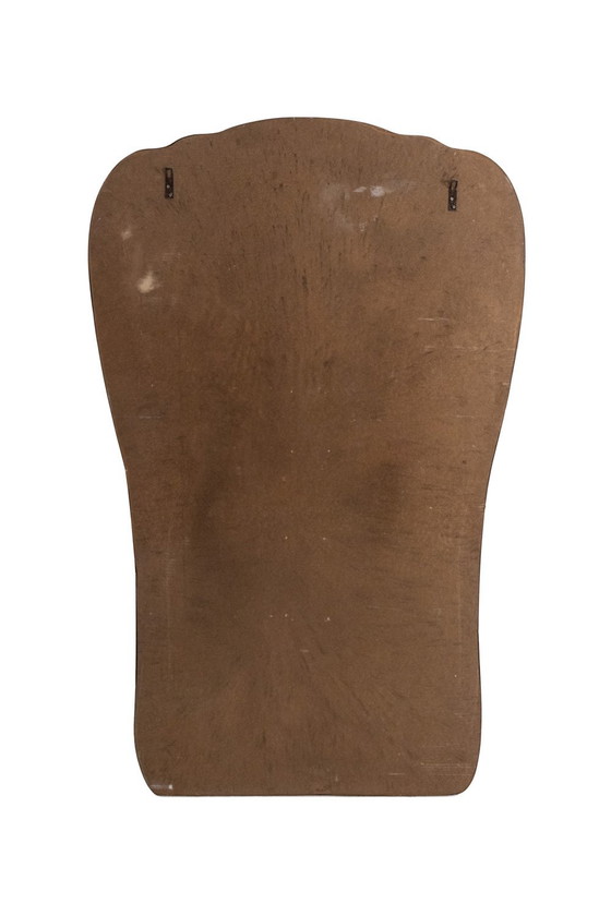 Image 1 of Paar verguld messing spiegels, Circa 1970