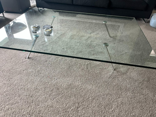 Design glass coffee table - Henk Vos for Maupertuus / Van Beek
