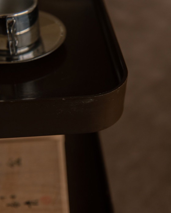 Image 1 of Carrello vintage Marc Held per Prisunic – carrello di servizio Space Age marrone