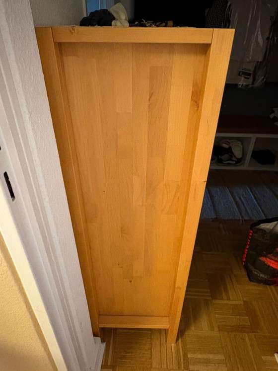 Hülsta Now 3 Kommode; Massivholz Erle mit Rattan – Kommoden, Wood, Other (photo 5 of 5)