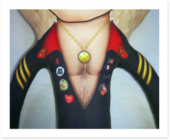 Image 1 of Cadeau Michel Polnareff | Décoration icône française | Poupée de collection artiste chanteur | Cadeau pour mélomane