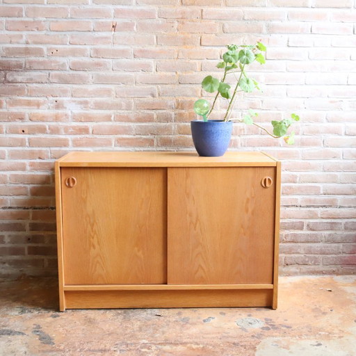 Vintage Danish sideboard 1970s light wood