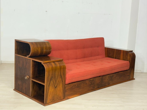 Bellissimo divano Art Déco / divano olandese / divano letto vintage / allungabile