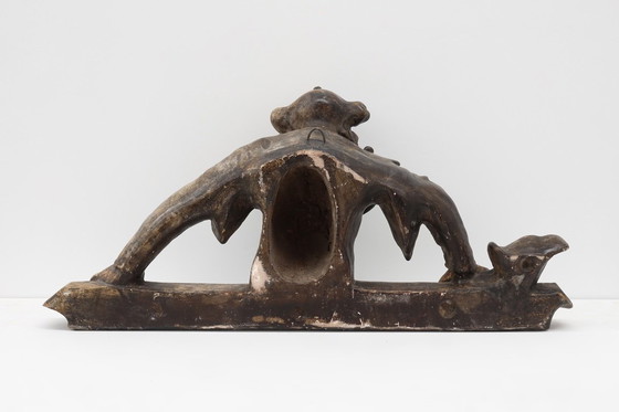 Image 1 of Rara statua o scultura antica in gesso di un giullare o di un burlone, Francia ca. 1880