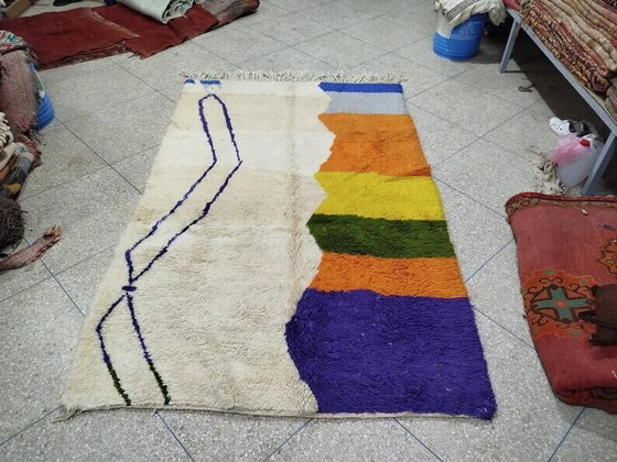 Handgemaakt Marokkaans vloerkleed 250cm x 150cm – Vloerkleden en tapijten, Wool, Modern (photo 4 of 8)