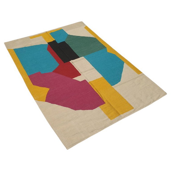 Tapisserie Serge Poliakoff | Gouaches | Laine tissée main sur coton | Textile d'Art tissé plat | 174 × 259 cm (photo 4 of 11)
