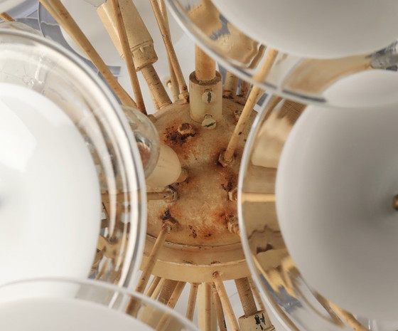 Image 1 of Vistosi Sputnik murano disc chandelier 1970’s