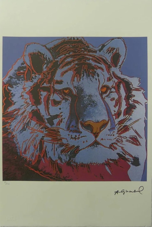 After Andy Warhol, Siberian Tiger, 1980s, Lithograph – lithos zeefdrukken, Paper