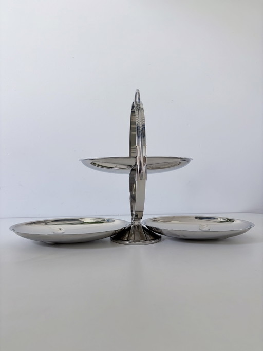 Alessi Etagere „Anna Gong“ von Alessandro Mendini. – tafelaccessoires, rvs (photo 2 of 10)