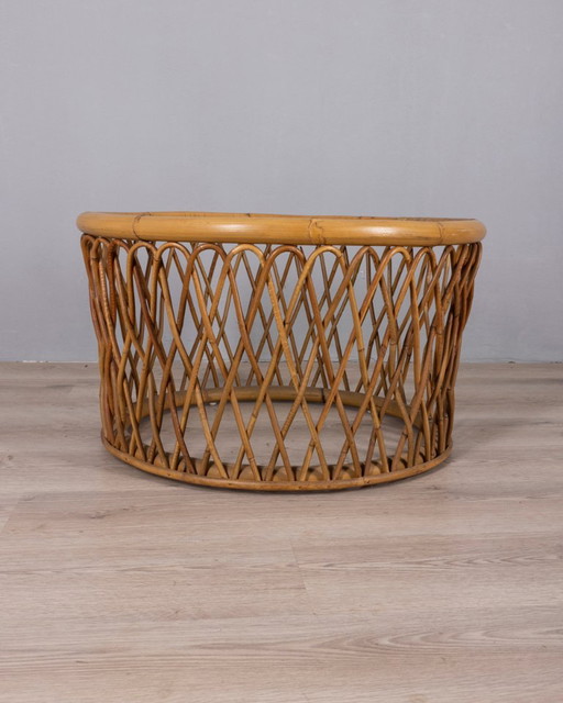 Vintage 1970s Italian Design Bamboo Coffee Table – bijzettafels (photo 2 of 9)